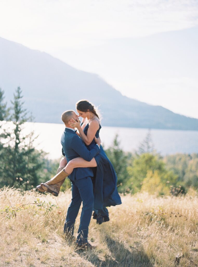 wind mountain ranch engagement session 